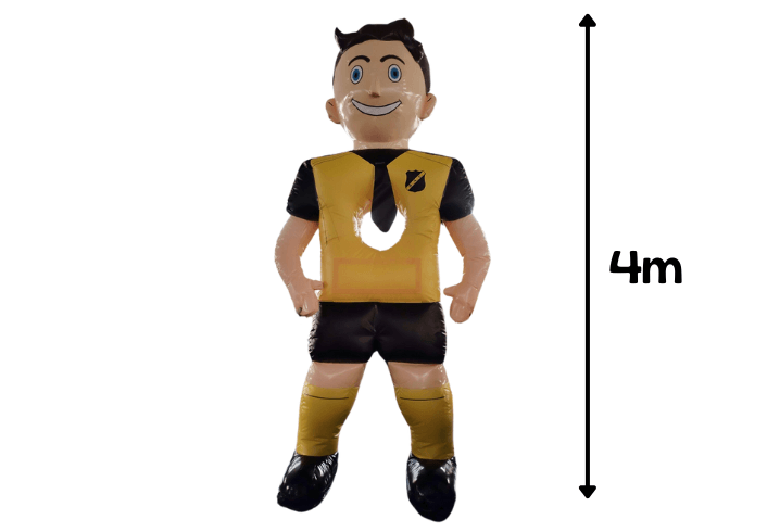 Luchtkussen huren | NAC Stropdas Schieten | 4m hoog | Voetbal Schietspel - Jump Express