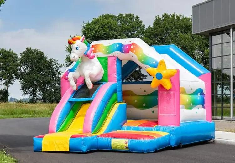 Springkussen Huren | Unicorn | 5 m x 4,0 m x 3,3 m | Geschikt Voor 6 Personen - Jump Express