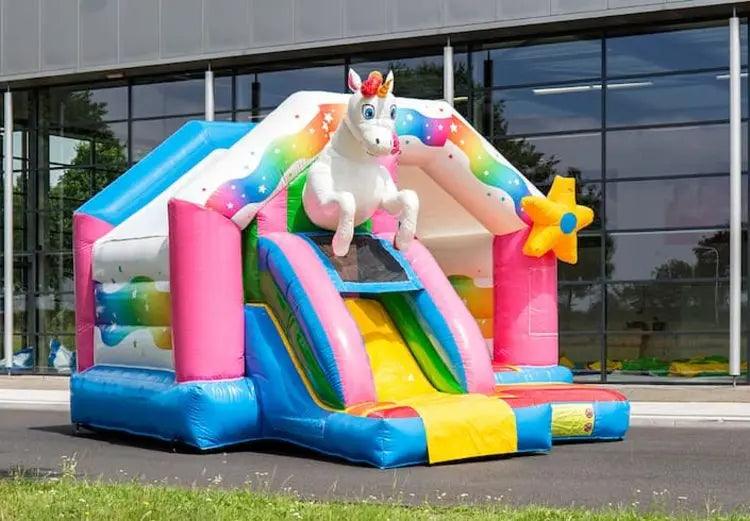 Springkussen Huren | Unicorn | 5 m x 4,0 m x 3,3 m | Geschikt Voor 6 Personen - Jump Express