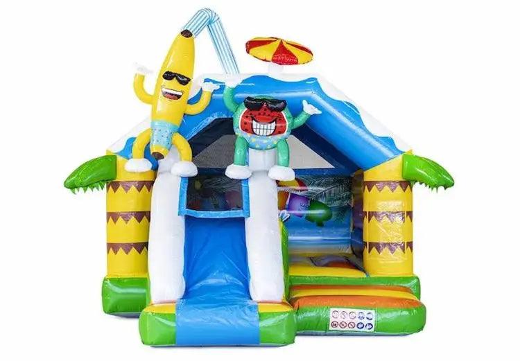Springkussen Huren | Summer Party | 4,9 m x 4,0 m x 4,0 m | Geschikt Voor 6 Personen
