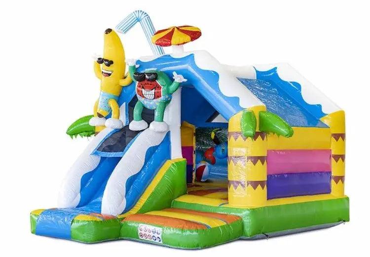 Springkussen Huren | Summer Party | 4,9 m x 4,0 m x 4,0 m | Geschikt Voor 6 Personen