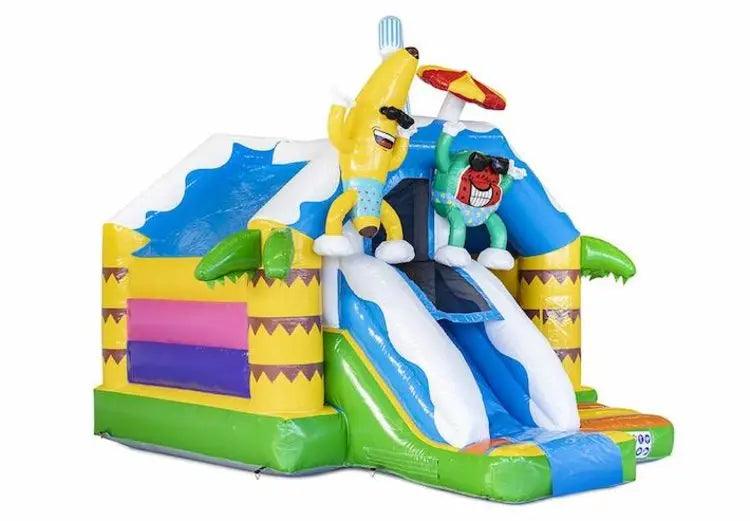 Springkussen Huren | Summer Party | 4,9 m x 4,0 m x 4,0 m | Geschikt Voor 6 Personen